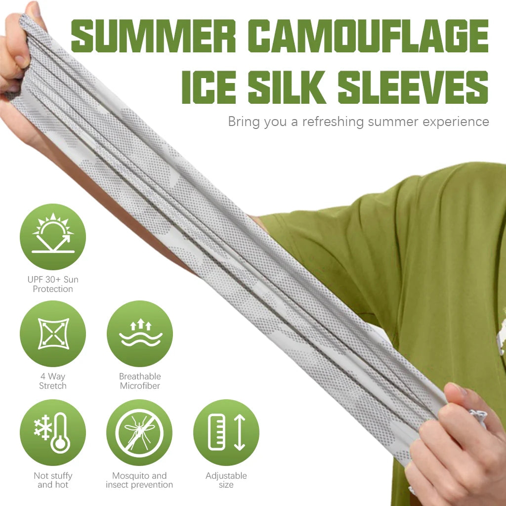 Arm Sleeves for Men Women UV Protection Ice Silk