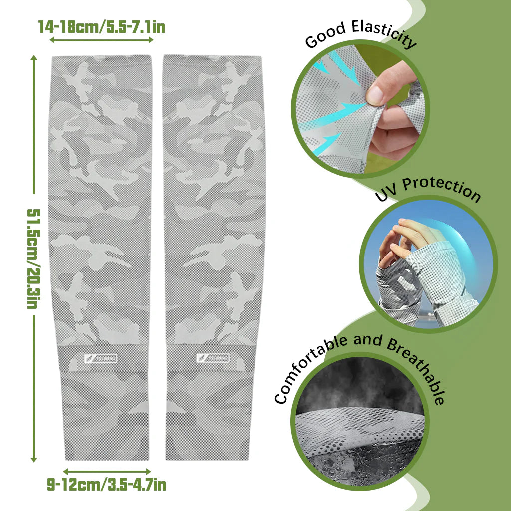 Arm Sleeves for Men Women UV Protection Ice Silk