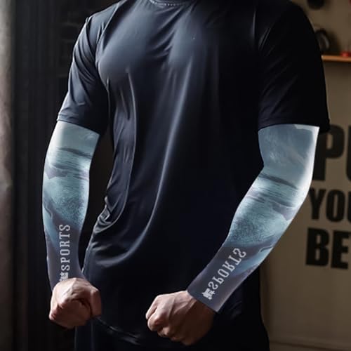 Men's Sun Protection Arm Sleeves & Neck Gaiter Face Mask