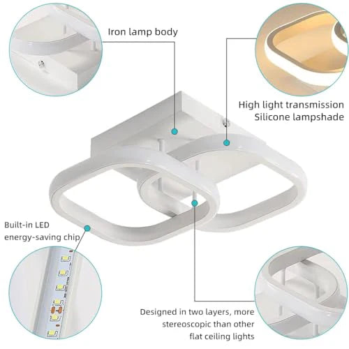 22W Modern LED Acrylic Ceiling Light for Hallway