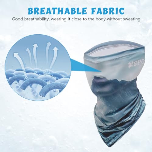 Men's Sun Protection Arm Sleeves & Neck Gaiter Face Mask