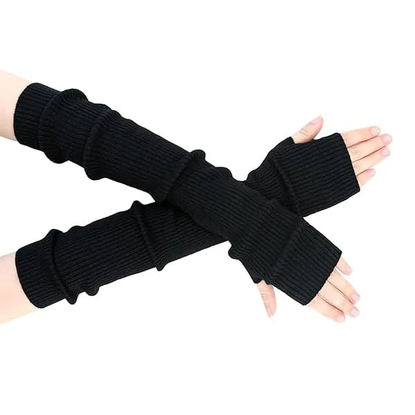 Arm Warmers for Women, Long Fingerless Gloves for Teen Girls