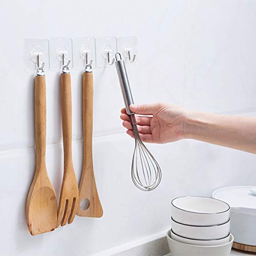 HASTHIP Waterproof Plastic Wall Hooks(Pack of 10)