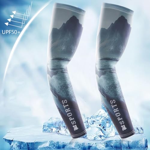 Men's Sun Protection Arm Sleeves & Neck Gaiter Face Mask