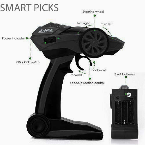 Smart Picks 1:18 Rechargeable 4Wd Rally Car Rock Crawling Remote Control Monster Truck (Green)
