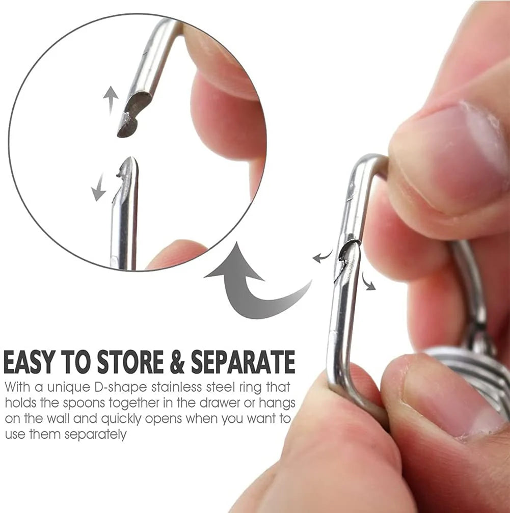 Measuring Spoons Set Stainless Steel Spoons for Cooking