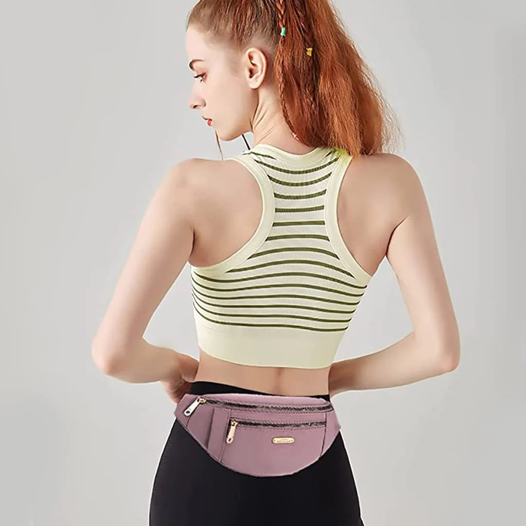 Waist Bag for Women Girls Waterproof Oxford Chest Bag
