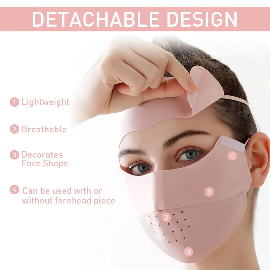 UPF 50+ Cooling Face Mask for Women Biking Outdoor