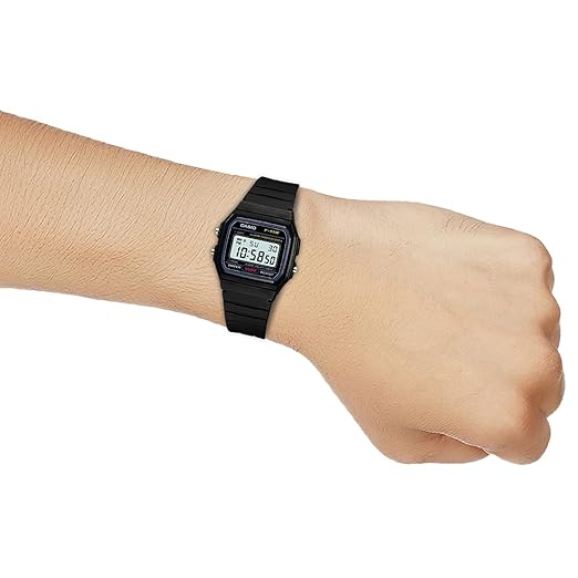 Casio Youth Series Digital Black Dial Unisex Watch - F-91W-1Q(D002)