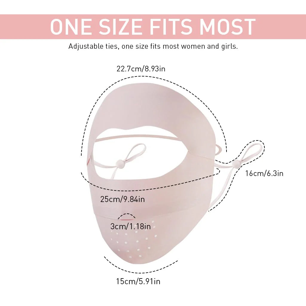 UPF 50+ Cooling Face Mask for Women Biking Outdoor