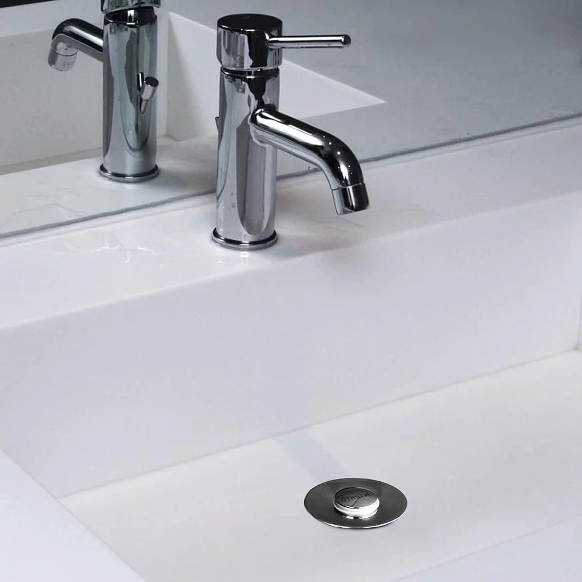 Bathroom Sink Stopper Hair Catcher with Removable Stainless Steel Filter