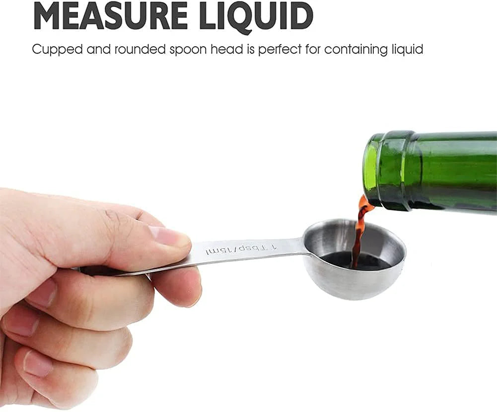 Measuring Spoons Set Stainless Steel Spoons for Cooking