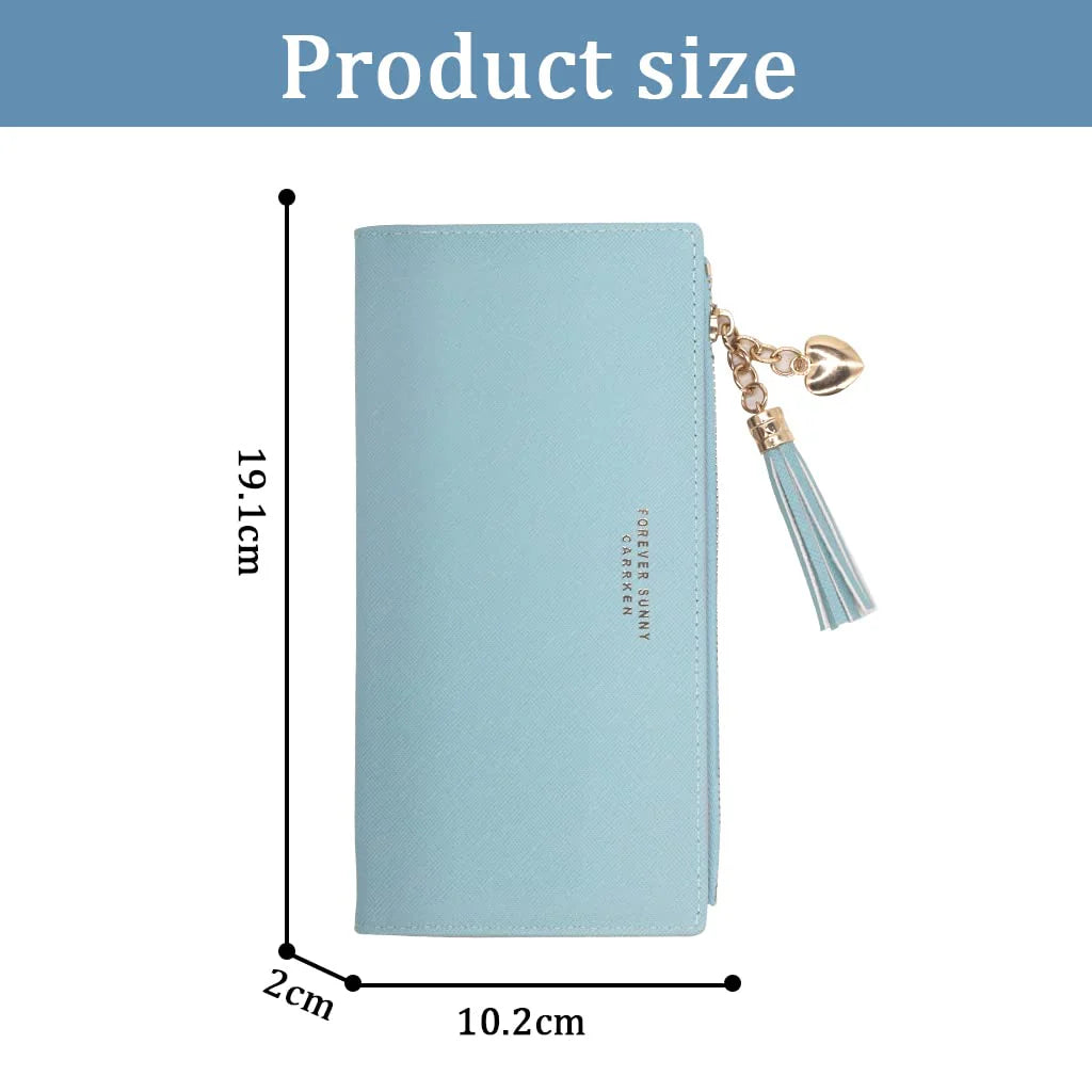 Wallets Purses for Women Leather Thin Travel Clutch