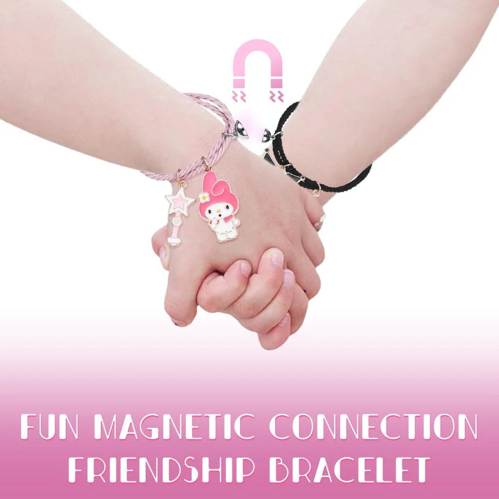 2Pcs Kuromi Magnetic Friendship Bracelets for Girls
