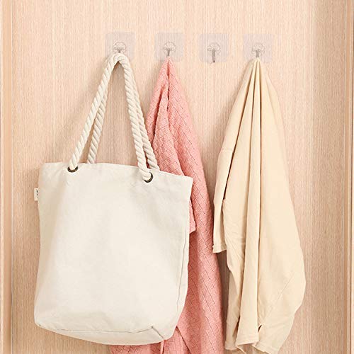 HASTHIP Waterproof Plastic Wall Hooks(Pack of 10)
