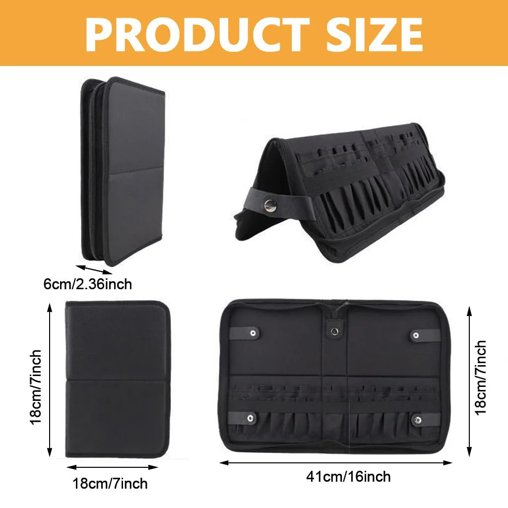 Portable Travel Makeup Brush Holder Organizer Bag
