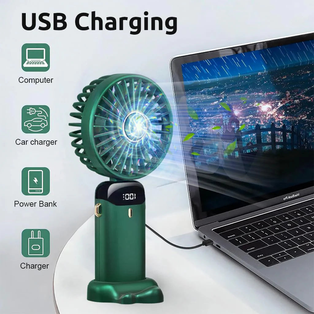 Mini Handheld Fan (Green)