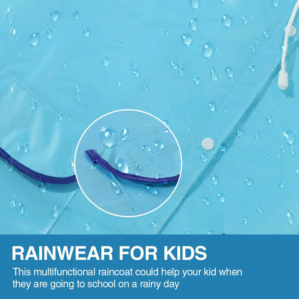 Kids Raincoat with Hood Polyester Bright Color