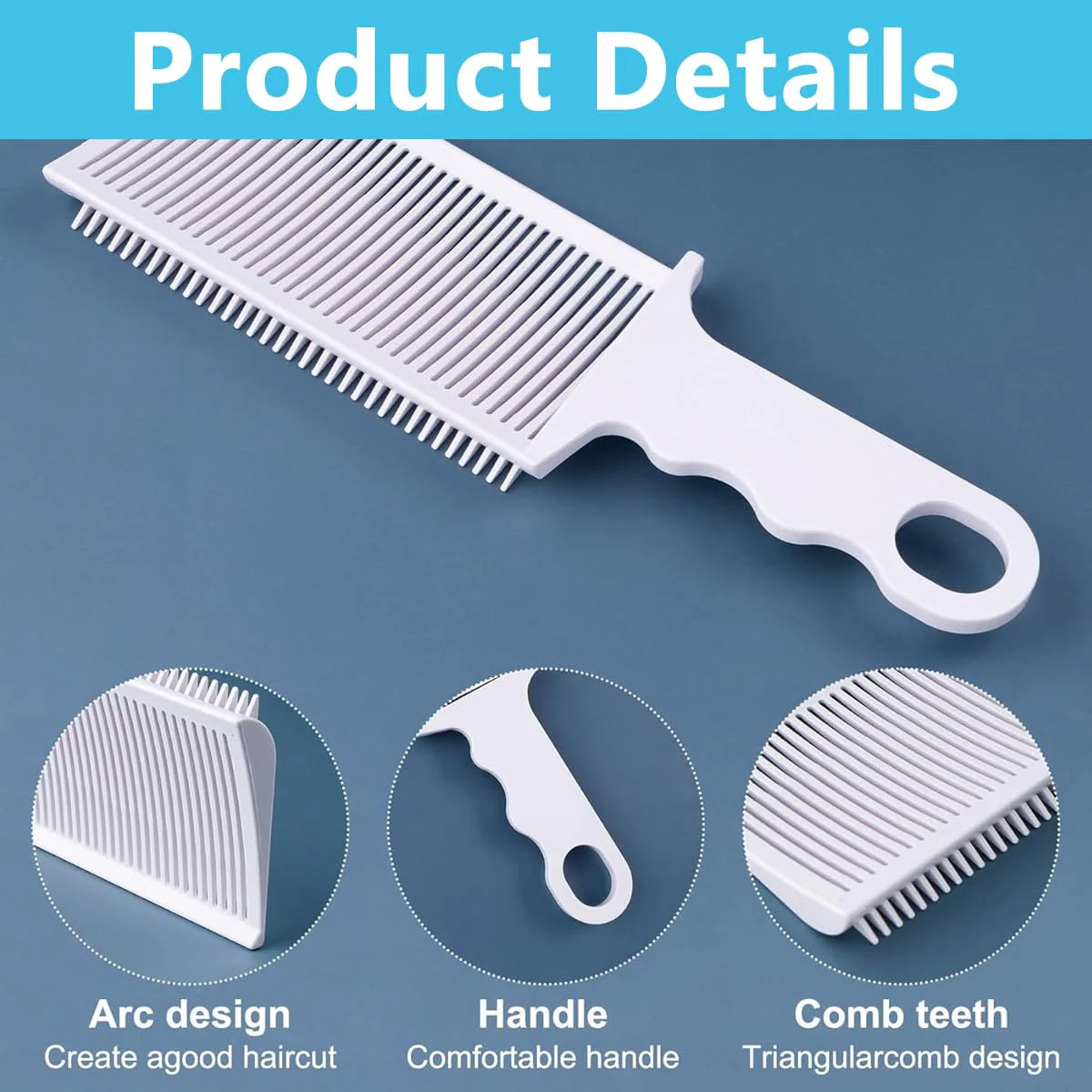 2Pcs Barber Fade Comb for Men Hair Cutting Comb