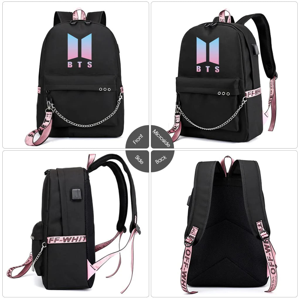 Shoulder Bag with USB Charging Port
