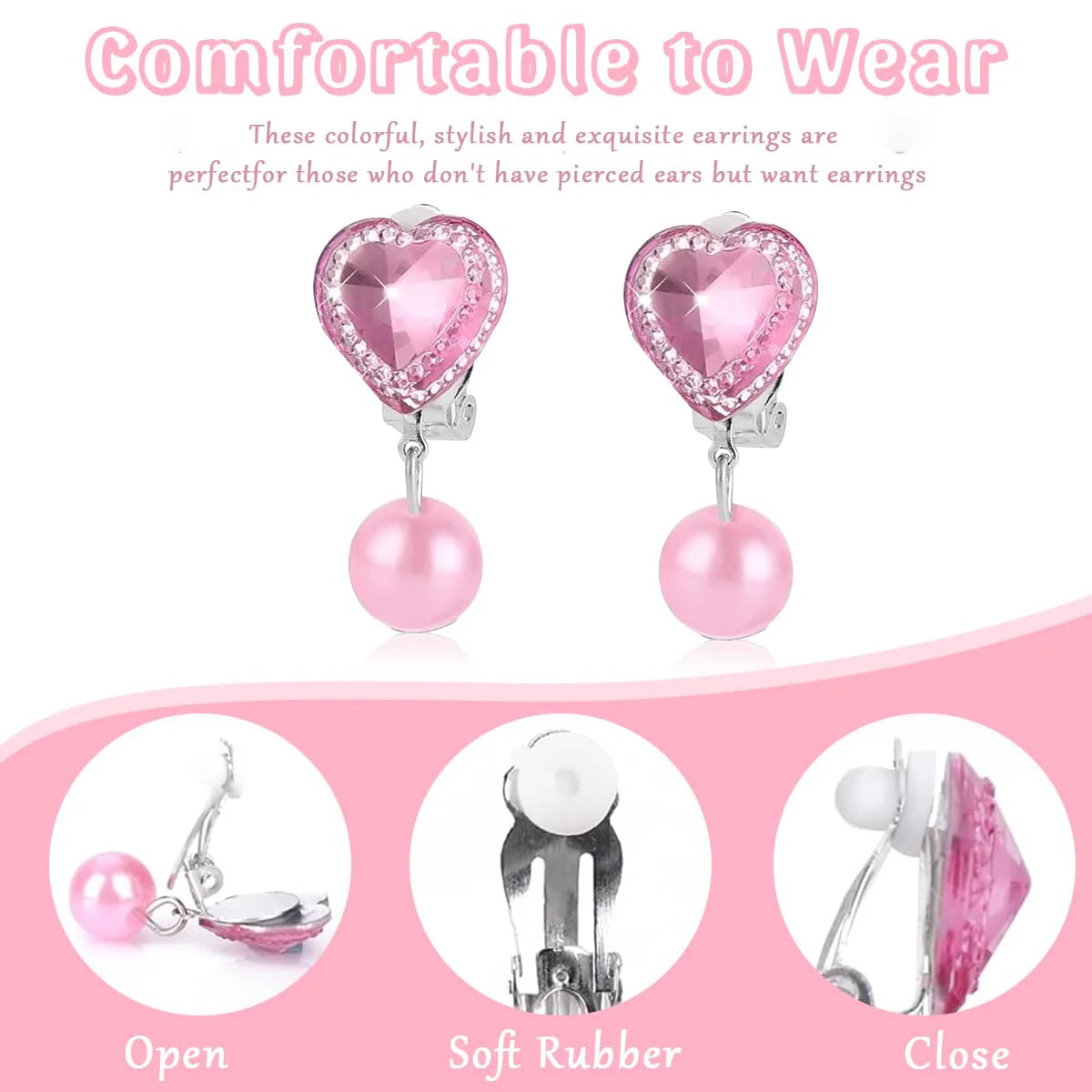 Stylish Clip On Earrings for Non Pierced Ears