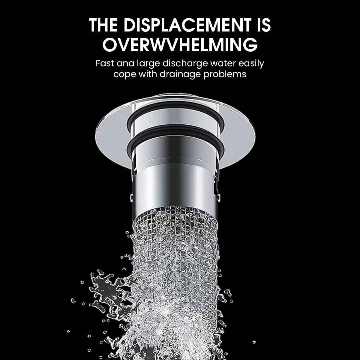Bathroom Sink Stopper Hair Catcher with Removable Stainless Steel Filter