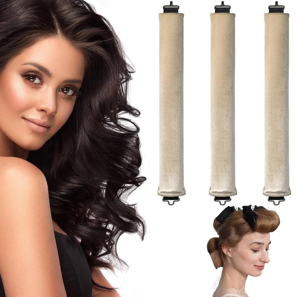 Heatless Hair Curler Flexible Curling Rod with Hook