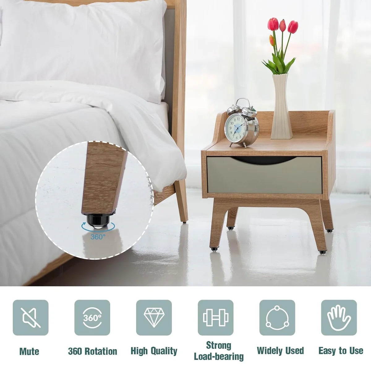 Caster Wheel Self Adhesive Caster Wheel 360° Swivel Wheels