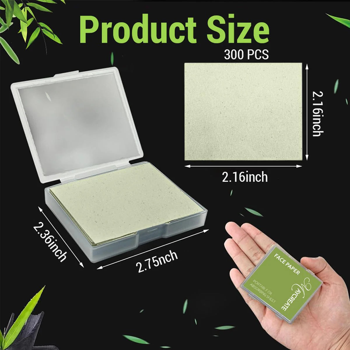 Portable Oil Absorbing Sheets for Men and Women