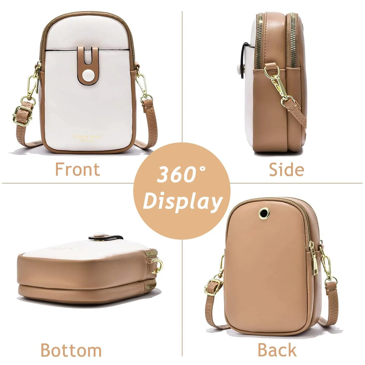 Mini Phone Bag Women PU Crossbody Card Sling Bag