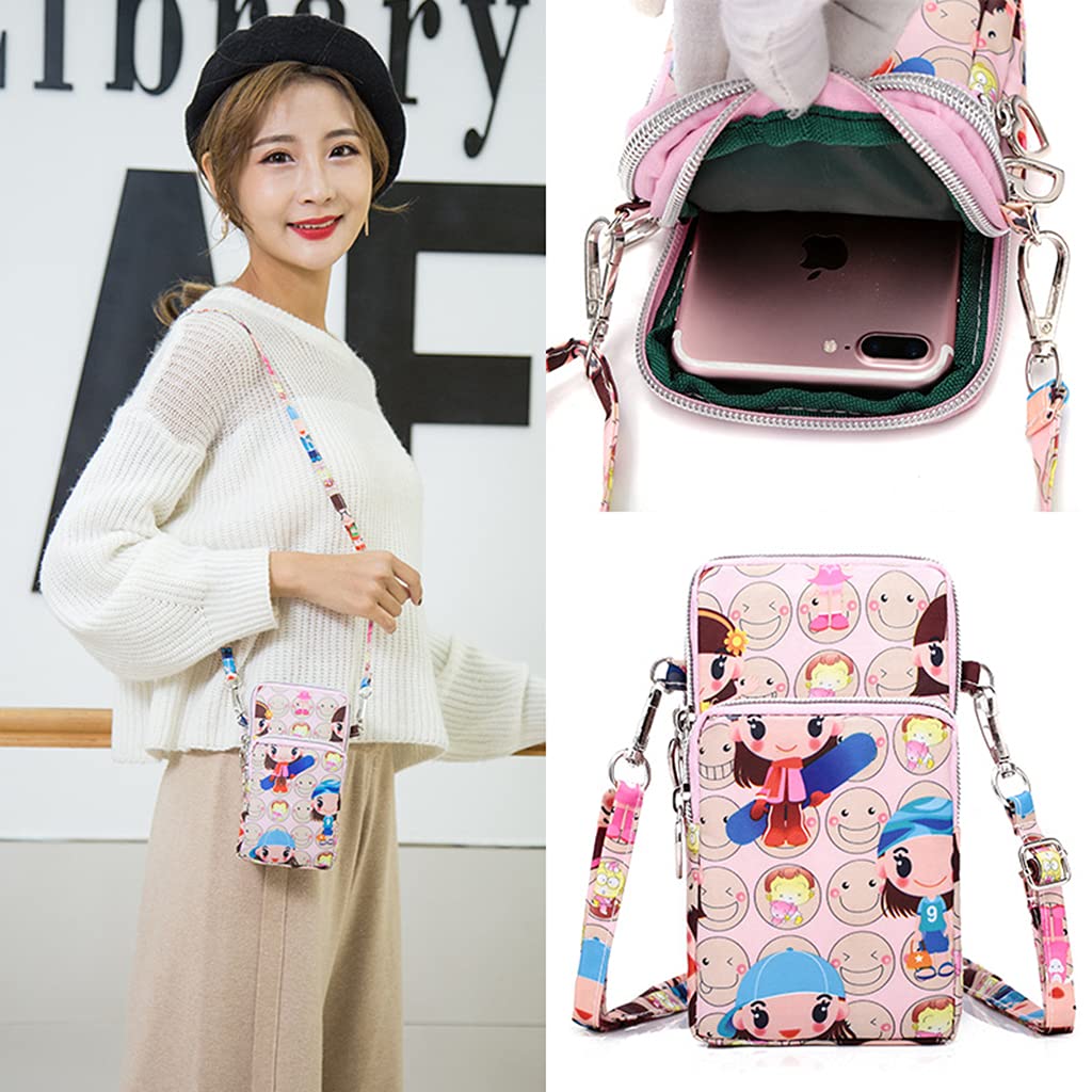 3-Layer Multifunctional Sling Bag with Bow Design