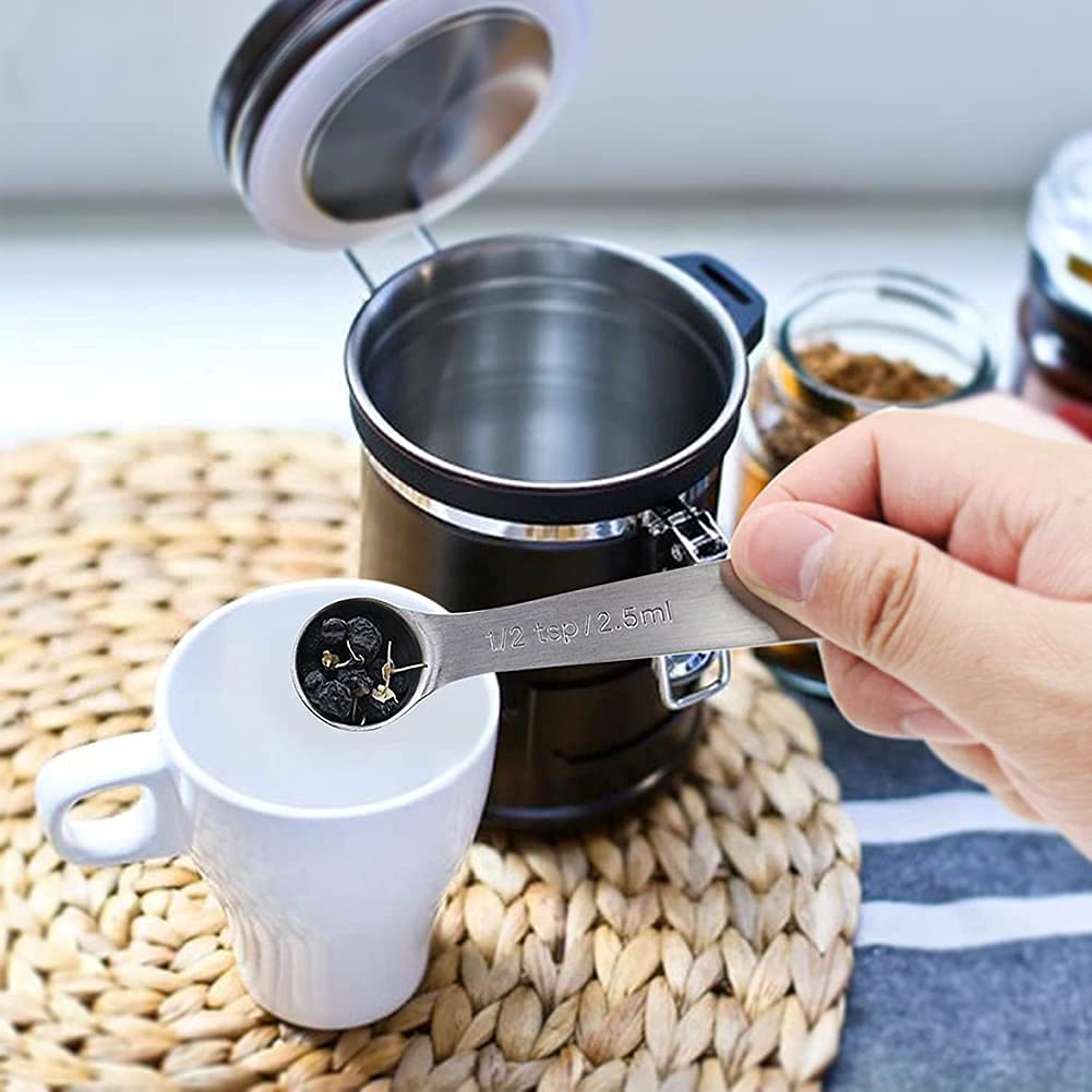 Measuring Spoons Set Stainless Steel Spoons for Cooking