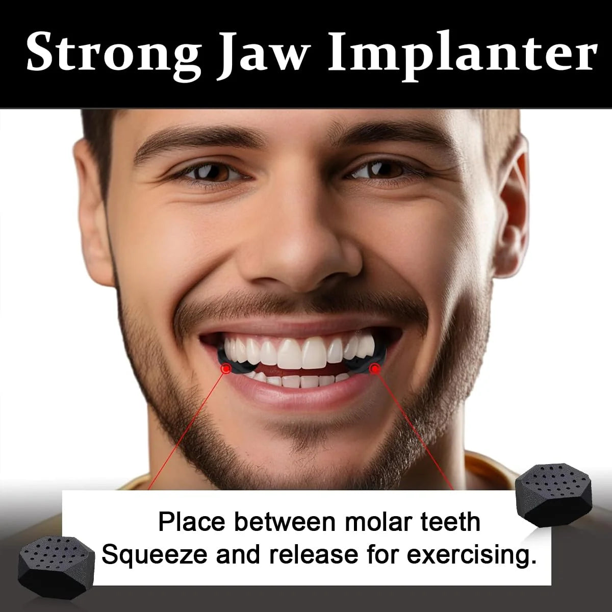 2Pcs Silicone Jawline Exerciser Trainer for Men Women