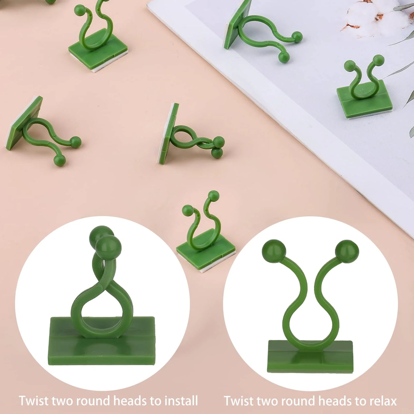 50Pcs Wall Fixture Clips for Plant Climbing Vine Plant