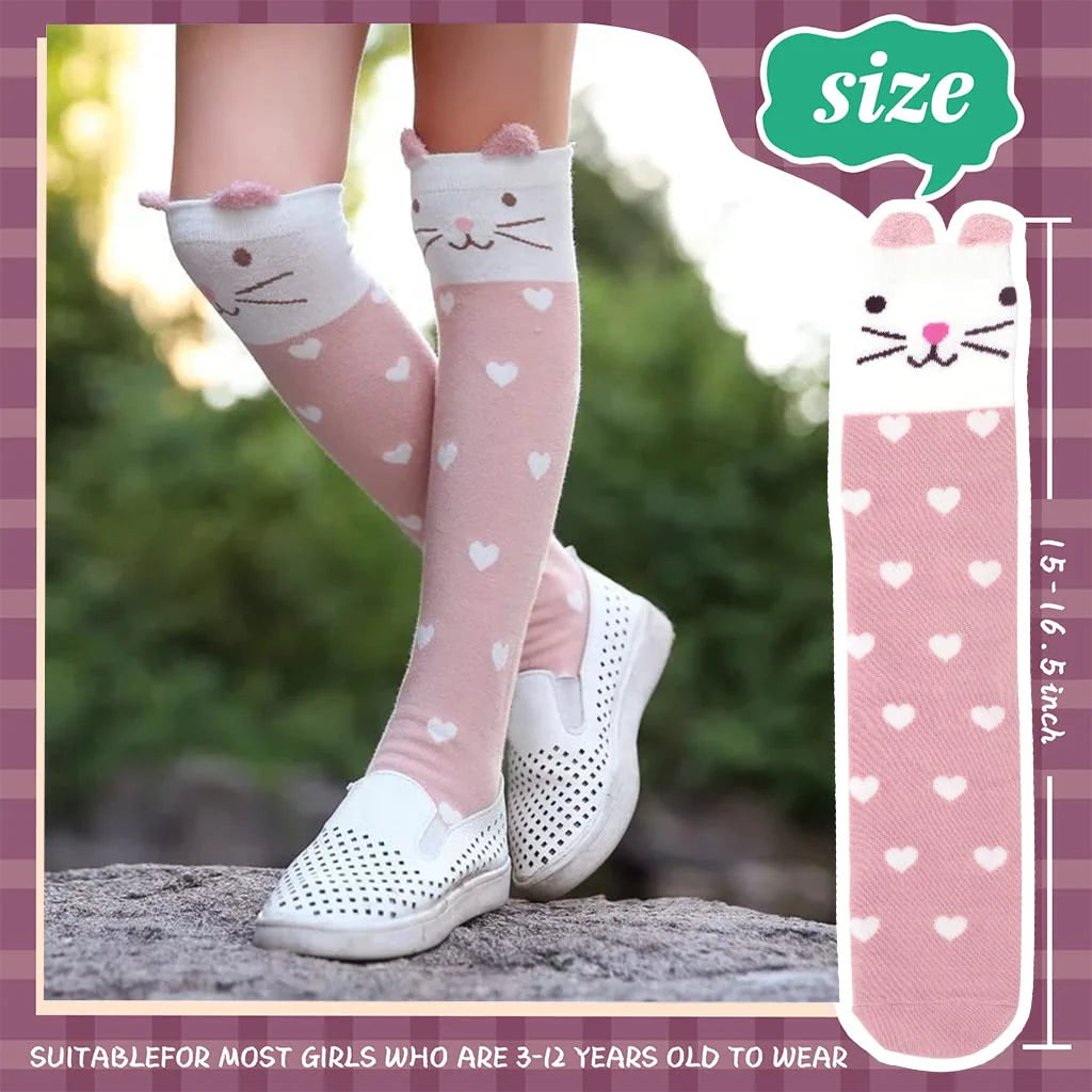 Cute Kitty Winter Warm Long Socks