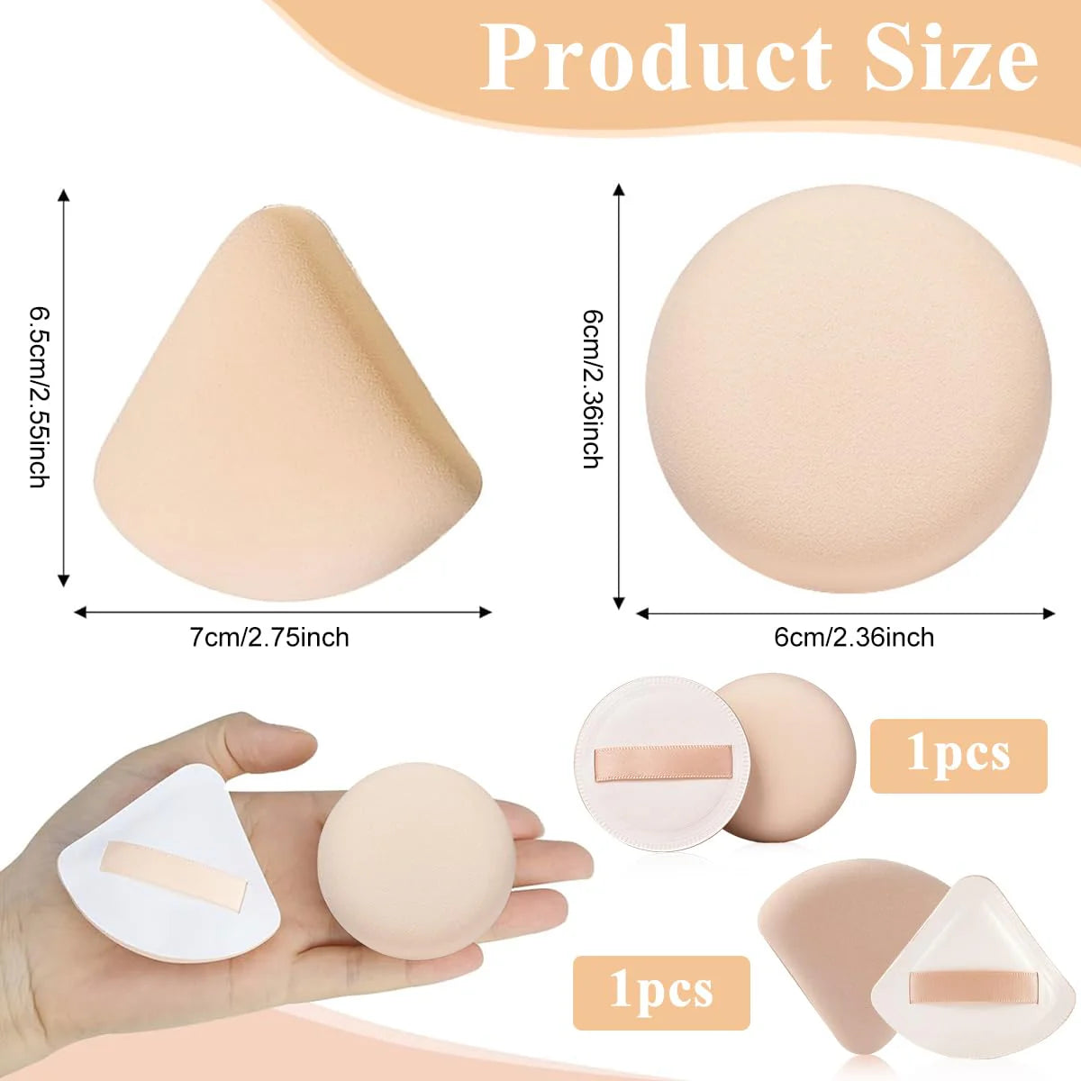 2pcs Makeup Sponge Beauty Blender