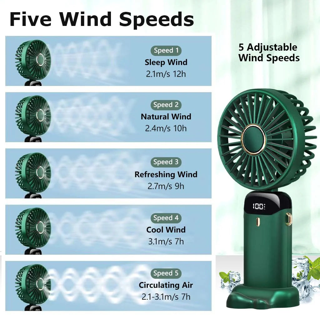 Mini Handheld Fan (Green)