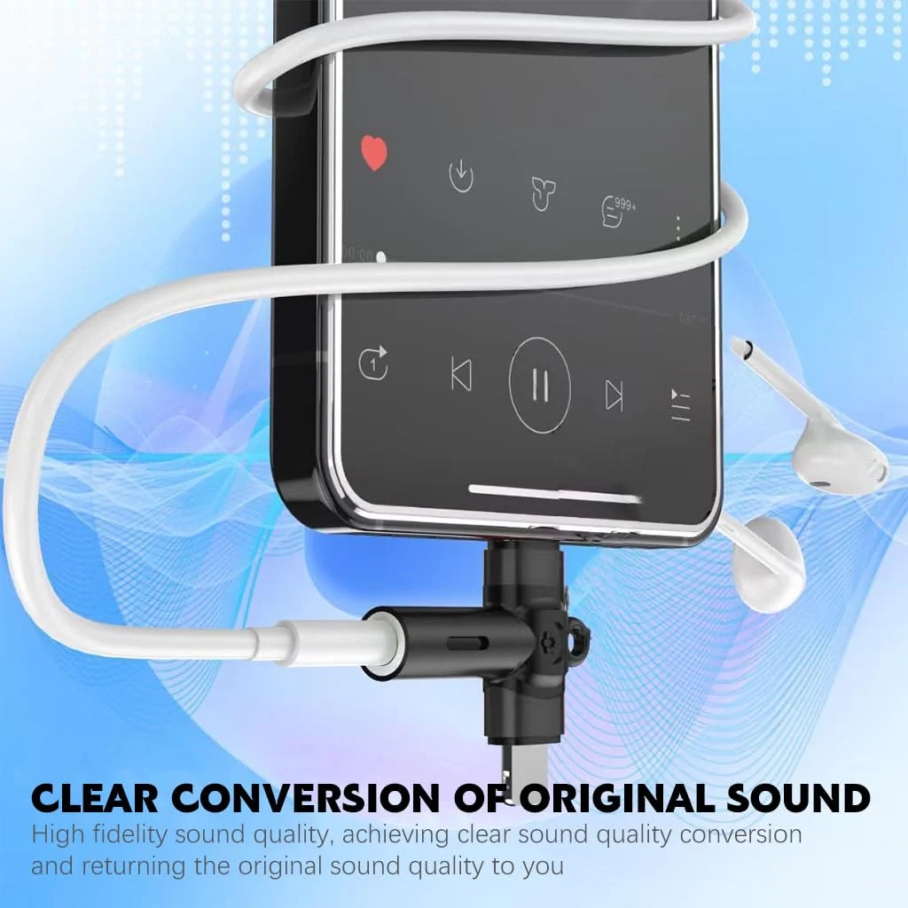 USB C to 3.5mm Audio Adapter 2-in-1 Aux Adapter for iPhone 15/14/13