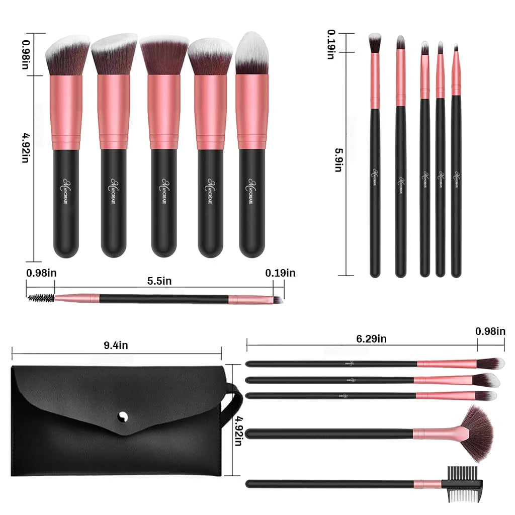 Makeup Brush Set Professional 22PCS with Storage Pouch