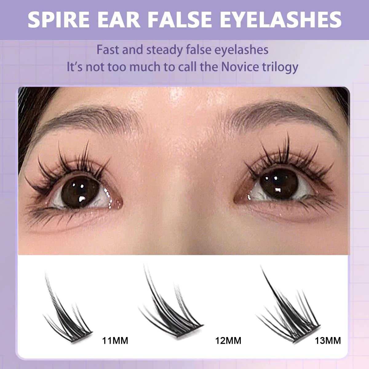 DIY False Eyelash Extensions Kit 160pcs Natural Curl