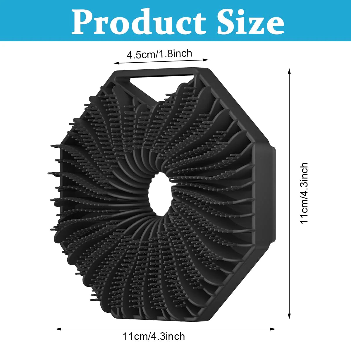 Silicone Body Scrubber Gentle Exfoliating for Sensitive Skin