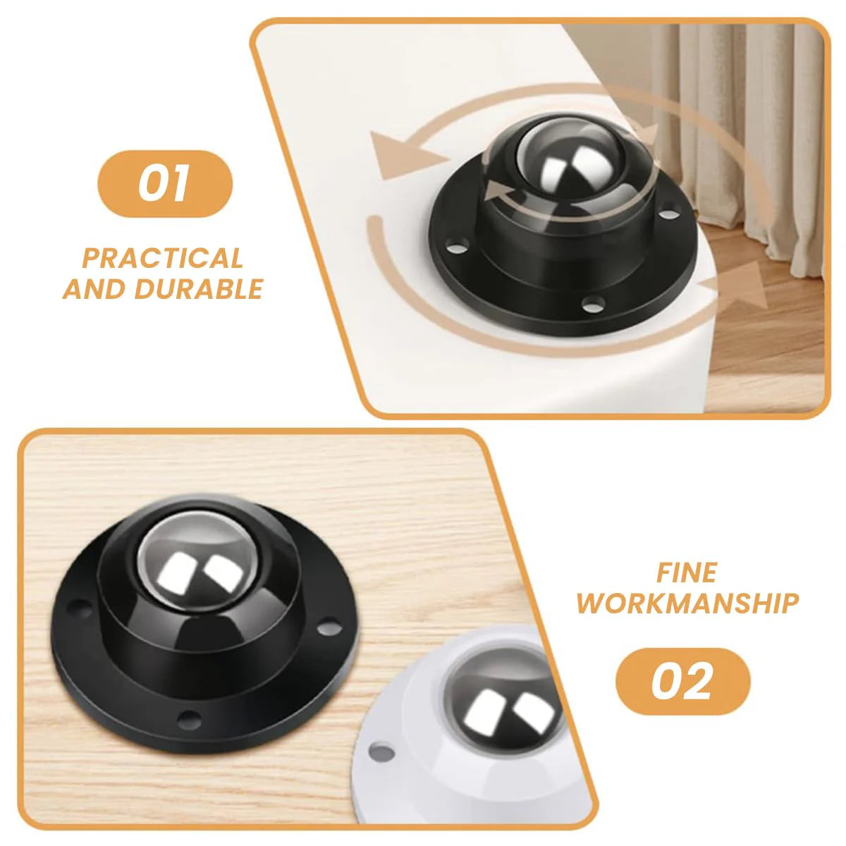 Caster Wheel Self Adhesive Caster Wheel 360° Swivel Wheels