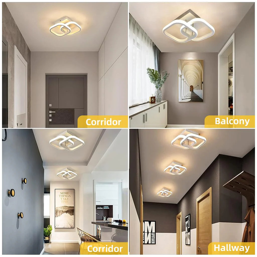22W LED Square Ceiling Light for Hallway/Bedroom/Kitchen