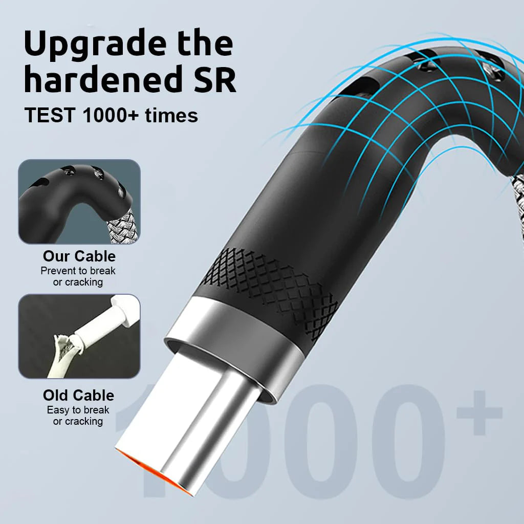 Type C 62W 3.1A Fast Charging Cable 10ft, 480Mbps Data Cable