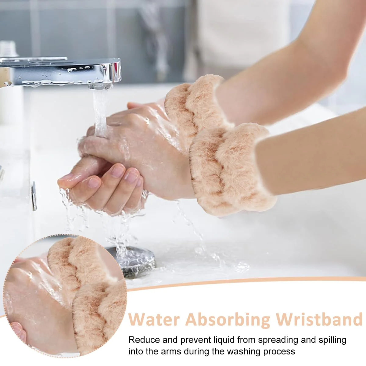 Cute Facial Makeup Hair Band and Wrist Bands Towel