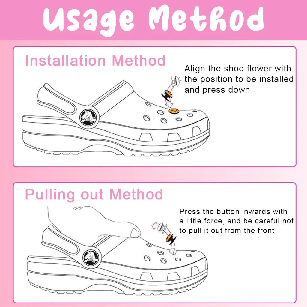 Decoration Charms for Bubble Slides Sandals Clogs