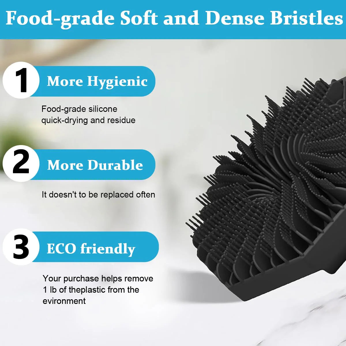 Silicone Body Scrubber Gentle Exfoliating for Sensitive Skin