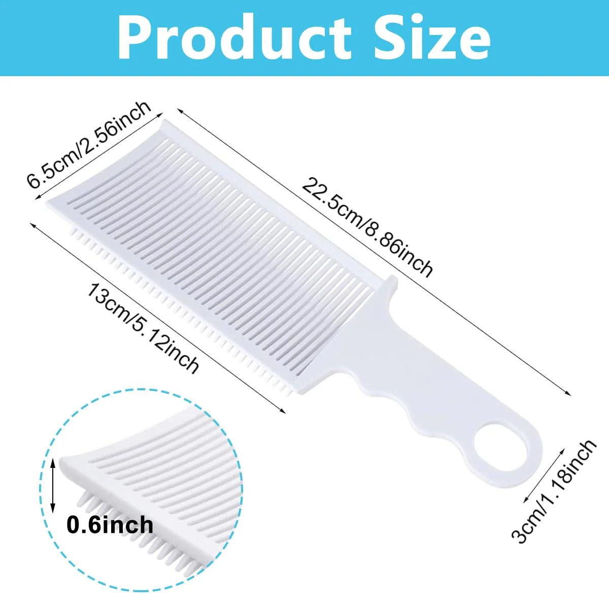 2Pcs Barber Fade Comb for Men Hair Cutting Comb