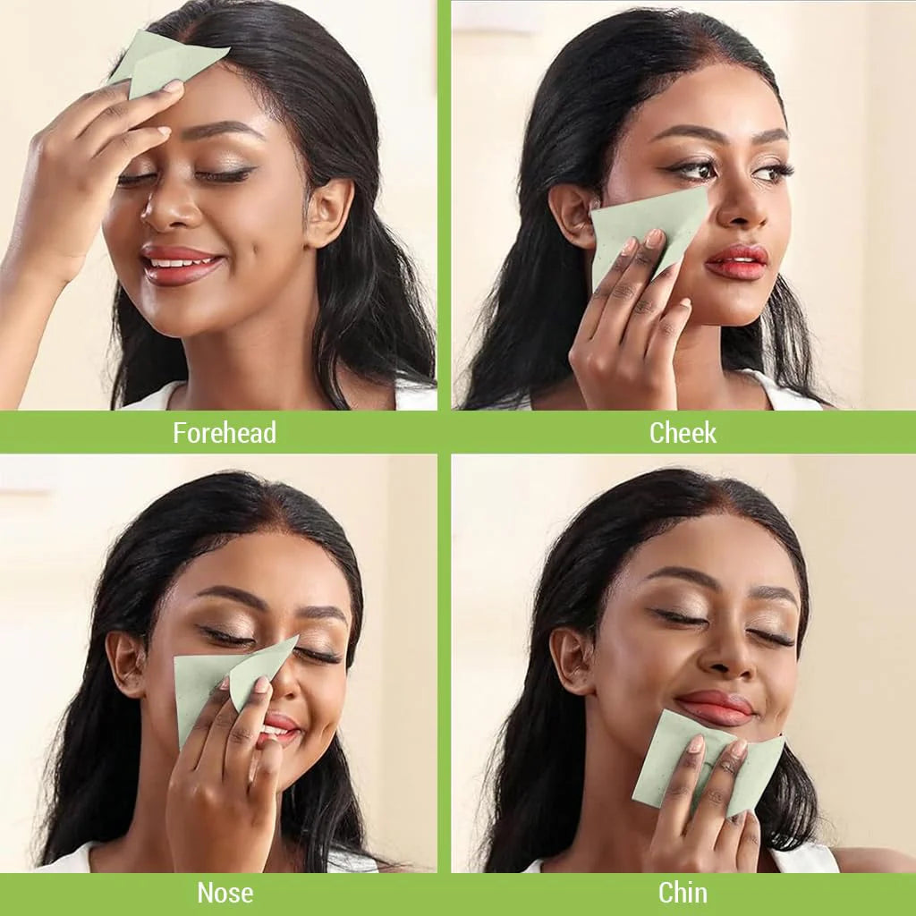 Portable Oil Absorbing Sheets for Men and Women