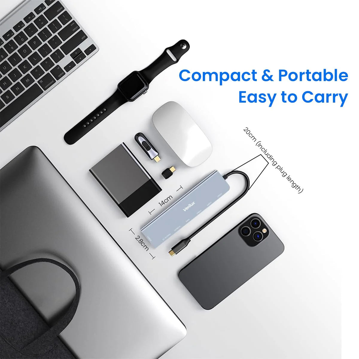 USB HUB 3.0 for PC 8 in 1 USB C HUB for MacBook Pro Air